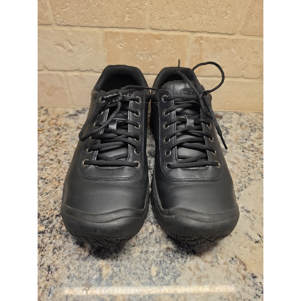 KEEN Utility PTC Oxford Black Leather Oil Slip Resistant Work Shoes US 11